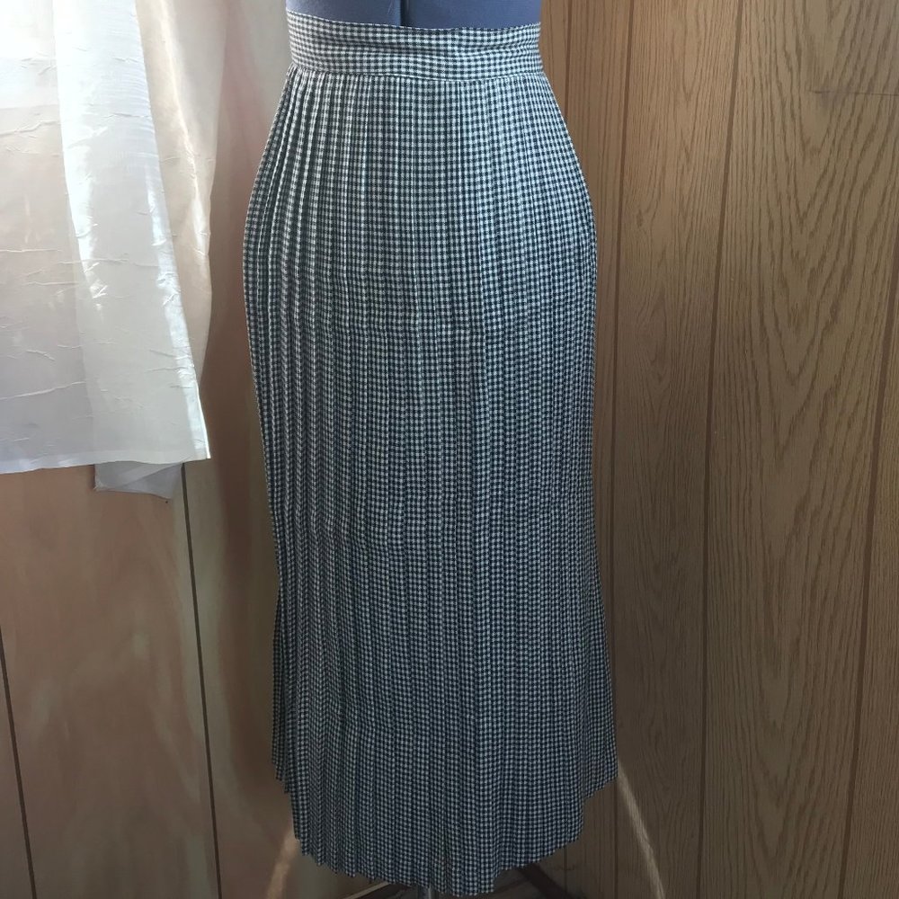 Vintage Pleated Midi Skirt